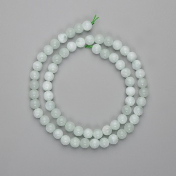 Angelite Beads Smooth Spheres, 6mm Diameter, 39cm Length on Thread