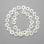 Mother-of-Pearl Donut Beads, 12mm Diameter, 40cm Strand