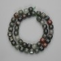 Red Jasper Beads, Faceted Cube 8.5x8.5 mm, 38 cm Length on Thread