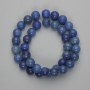Blue Aventurine Beads, Smooth Round 10mm, 37 cm Strand on Thread