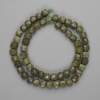 Serpentine Beads, Faceted Cubes 7x7mm, on Thread, Length approx 39 cm