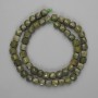 Serpentine Beads, Faceted Cubes 7x7mm, on Thread, Length approx 39 cm