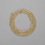 Citrine Beads Faceted Cube 3x3mm, 39 cm Thread Length