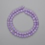 Kunzite Beads, Smooth Round 6mm (+/-), 38 cm length
