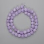 Kunzite beads, smooth spheres 8mm, length 37 cm