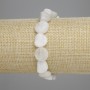 Adularia Moonstone Bracelet, tumbled beads, 11-12×10-12 mm, 18 cm stretch