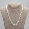 Necklace of natural baroque pearls, diameter 20-21×7 mm, 5-9 mm ±, length 45 cm ±, with a 5 cm extender chain