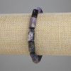 Charoite chip bracelet, diameter 12-13×6-8 mm ±, length 18 cm ± stretch