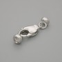 Price per piece. Silver-colored carabiner clasp, 14×6.5 mm ±