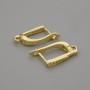 Gold-toned ear wires 16×1.5 mm – pair