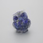 Owl Figurine Made from Recycled Lapis Lazuli Chips, Diameter 60x50x40 mm+