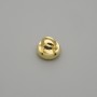 Bead cap for beads, gold color, 8x1 mm, hole diameter 3 mm
