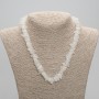 Adularia chips necklace, 8-12×2-4 mm diameter, length 45 cm +/- with clasp