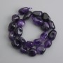 Amethyst faceted beads, diameter 10-20×7-14 mm+-, length 37 cm +