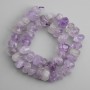 Faceted amethyst beads, diameter 13–14 mm, 5×8, 5 mm ±, length 39 cm +