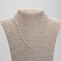Labradorite Necklace, faceted beads, 4 mm diameter ±, 45 cm length ±, with clasp
