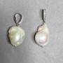 Baroque Pearl Pendant 23×18 mm +/- (assorted sizes), length 40 mm+