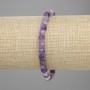 Amethyst Faceted Cube Bracelet, 5 mm Cubes, 18 cm Length, Stretch