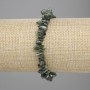 Seraphinite chip bracelet, diameter 6-8×1.5-2 mm ±, length 18 cm ± stretch