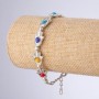 Bracelet 'From the Evil Eye' Hamsa Hand with Multicolored Beads, length 16-21 cm ± per piece