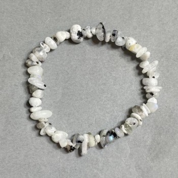 Adularia granule bracelet 7-8×2-4 mm ±, length 18 cm ±, stretch