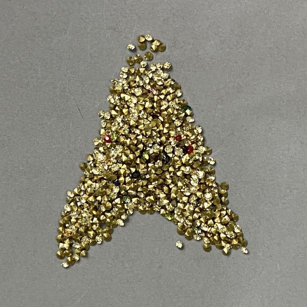Rhinestones color assortment mix, 3 mm diameter ±, packaging 90 g (±)