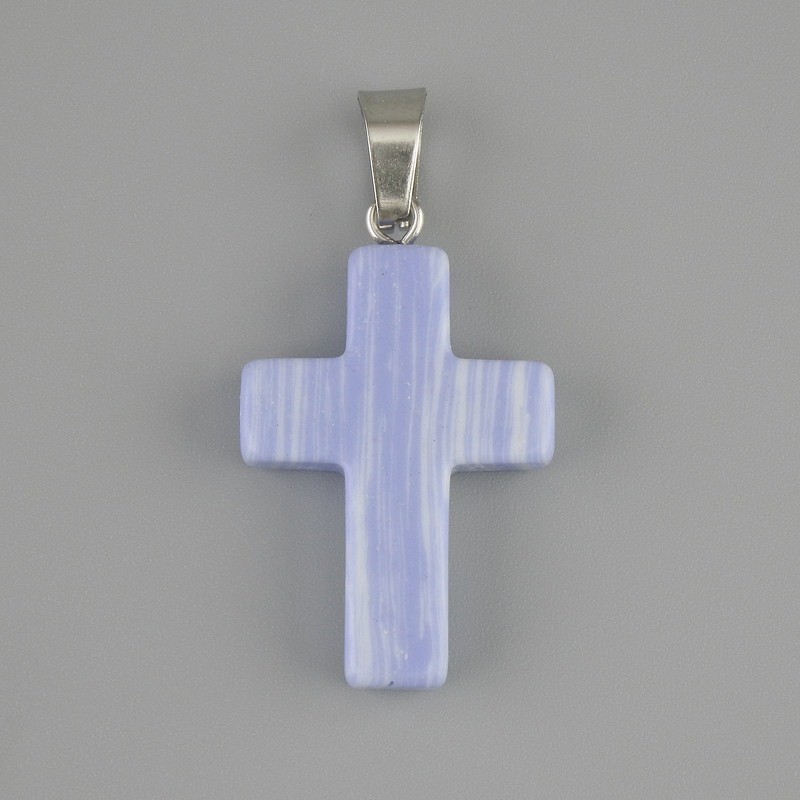 Pendant cross Agate 25×18 mm ±