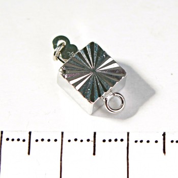 (18 mm) Square Bracelet Clasp with Stopper