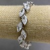 Bracelet TM 'Kolosok Marquis' with Bohemian Crystal, 8×13 mm diameter, made in Korea, 18 cm length