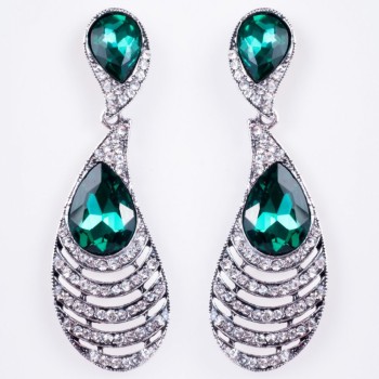 Crystal earrings 'Chandeliers' 'Chandelier' 'Feather'