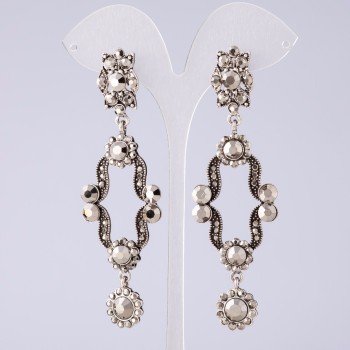 Long Evening Earrings, 9 cm long