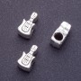 Pandora bead guitar 8x15mm, 4mm hole, faceted, 20 g +/- 7 pcs