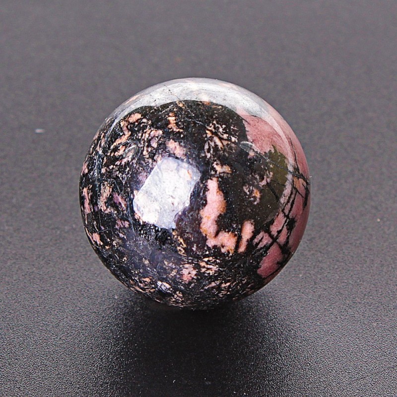 Rhodonite Sphere - Natural Stone, price per 100 g (weight from 450 g)