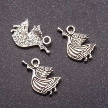 Angel Pendant Findings 21x14mm, finish 20 g, +/- 17 pcs