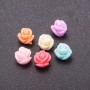 Cabochon Rose Bud Assortment, 10 mm diameter, hole-free, pack of 30