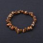 Tiger's Eye Chip Bracelet 4-9×2-5 mm, 18 cm Stretch