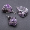 Wire-wrapped Amethyst Pendant 2.5x3.5 cm (±)