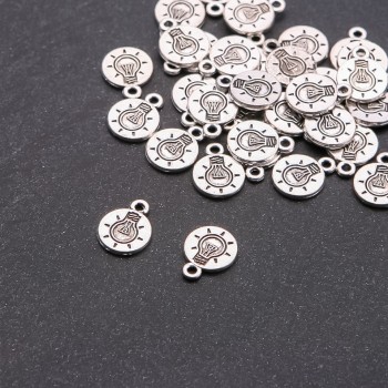 Lamp Pendant Findings, diameter 1.5 mm, length 10x12 mm, packaging 20 g +/- 33 pcs