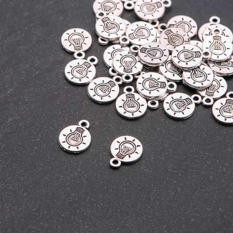 Lamp Pendant Findings, diameter 1.5 mm, length 10x12 mm, packaging 20 g +/- 33 pcs