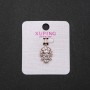 Xuping Pendant with White Stones, 18×13 mm Diameter, 2.3 cm Length, Gold Color