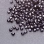 Black plastic bicone beads 4x4mm, packaging 70 g (± 2500 pcs)