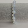 Moonstone Bracelet with Smooth Bead, 8 mm Diameter