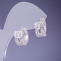 Xuping Earrings 8x16mm Rhodium
