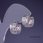 Xuping 14x8mm Rhodium Earrings