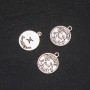 Gemini Zodiac Pendant, diameter 17 mm, packaging 20 g ± 12 pcs