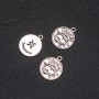 Pendant hardware Zodiac Pisces, 17 mm diameter, packaging 20 g ± 10 pcs