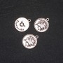 Pendant findings Zodiac Taurus, 17mm diameter, packaging 20 g ± 10 pcs