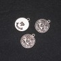 Pendant Zodiac Virgo, 17 mm diameter, packaging 20 g +/- 10 pcs