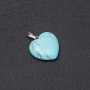 Heart Pendant 'Green Turquoise' (Pressed) 19x19x26 mm
