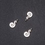 Swirl Pendant Findings 18x10mm, packaging 20g ±15 pcs